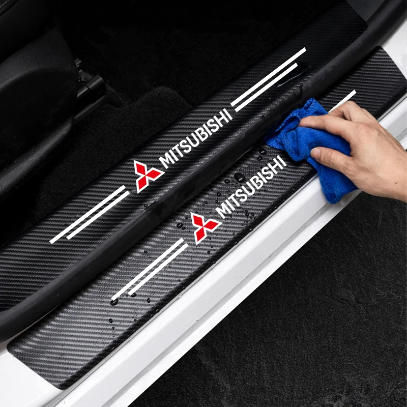 4 шт. наклейки для защиты от царапин на автомобильные двери Mitsubishi Outlander Lancer L200 ASX