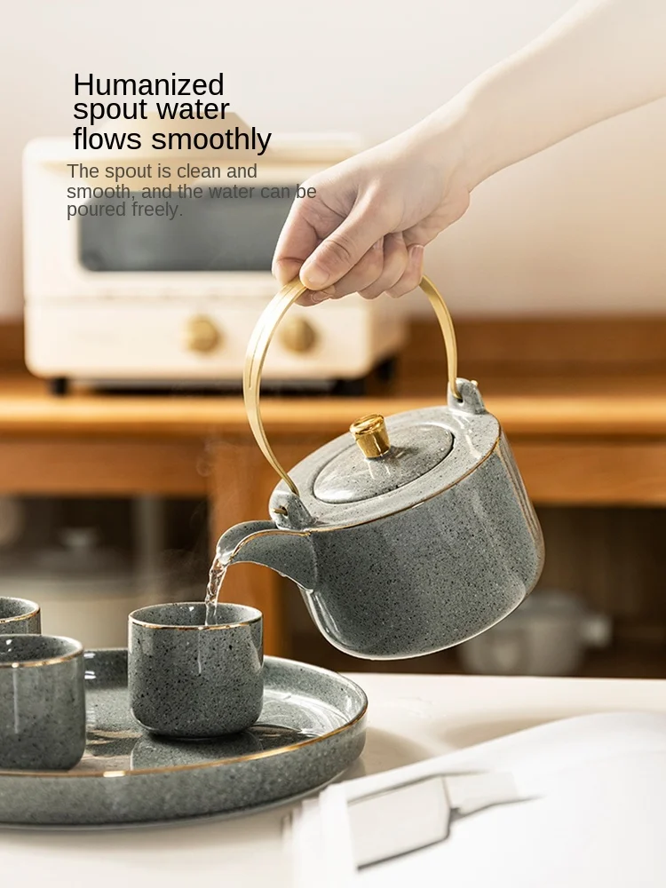 

Набор керамических чайников бытовой чайник с маленьким ситечком, чайная чашка, европейский стиль, чайный набор, ароматизированный чайник