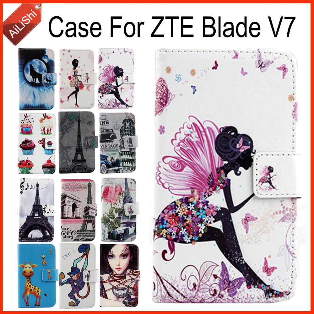 

AiLiShi Модный чехол для ZTE Blade V7, высококачественный флип-кейс из искусственной кожи, эксклюзивный 100% специальный чехол для телефона + отслежив...