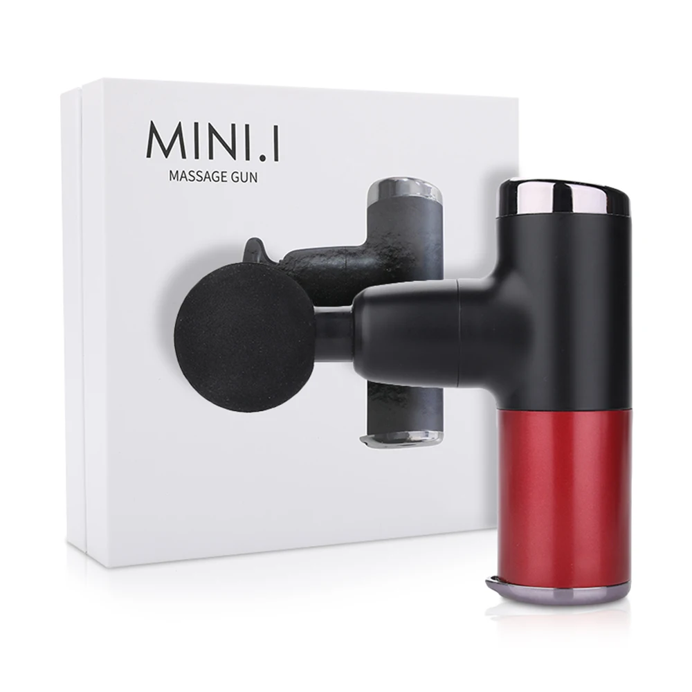 

Mini Massage Gun Muscle Massager Body Pain Relief Relax Type-C Recharge Electric Muscle Body Sport Slimming Machine With 4 Heads