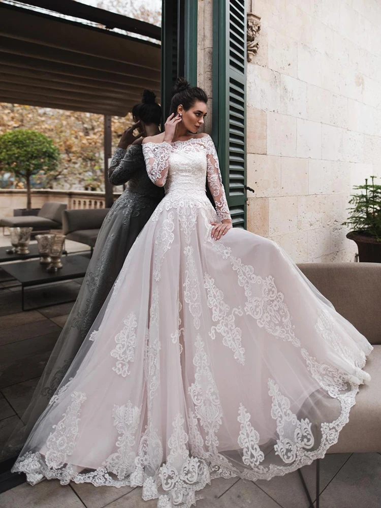 

Hi Shy Bride New simple wedding dress backless sleeveless design chiffon lace bride dresses princess dress plus size tailor-made