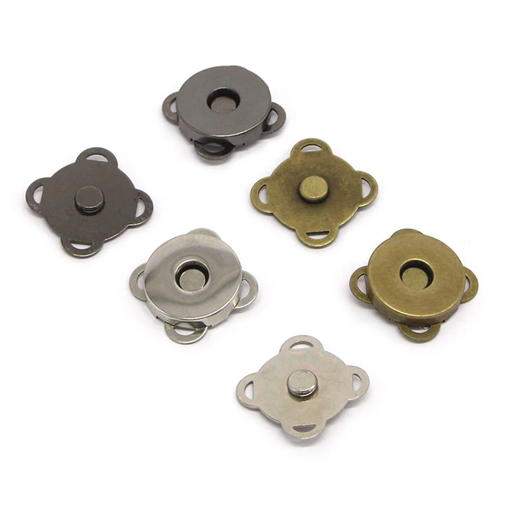 

5PCS 15mm/19mm 3 Colors Pick Metal Strong Magnetic snap fasteners Clasps Buttons For Handbag purse wallet Bags Parts Accessories