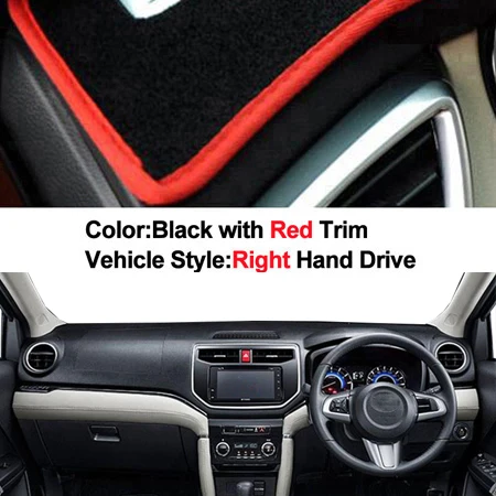 RHD RED Автомобильная приборная панель Крышка для Toyota Rush коврик для тире ковер накидка солнцезащитный коврик подушка 2 слоя анти-солнце - Название цвета: RHD RED