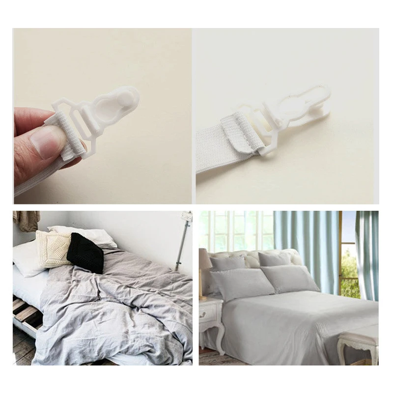 4 шт. треугольные зажимы для простыни застежки кнопок кровати держатель матраса