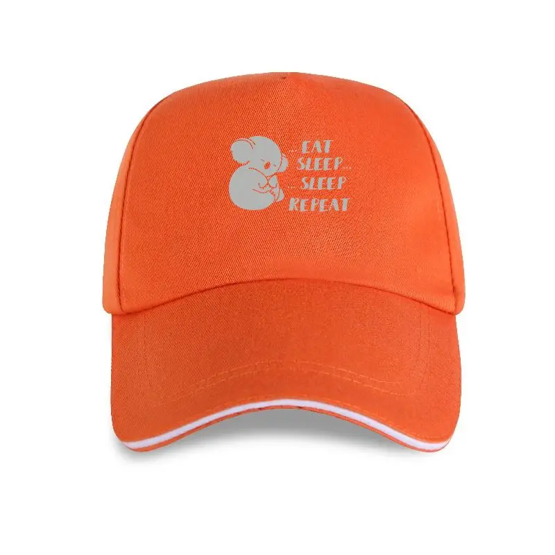 

Новинка, милая бейсболка с надписью «Eat Sleep Repeat», коала для сна, лето 2021, брендовая мужская повседневная бейсболка в стиле хип-хоп для фитнеса,...