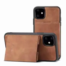 Fashion Leather Case Card Holder Cover Wallet Case For iPhone 11 Pro Max Phone Case For iPhone 6 6s 8 7 Plus X XR XS MAX