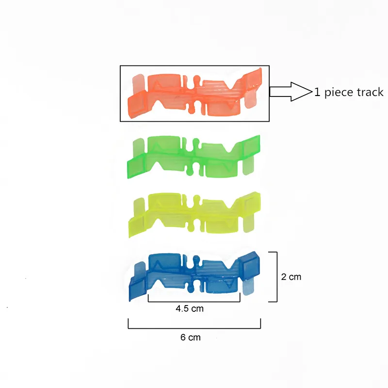 Светящаяся гоночная дорожка изгиб Гибкая вспышка в темноте сборка автомобиля
