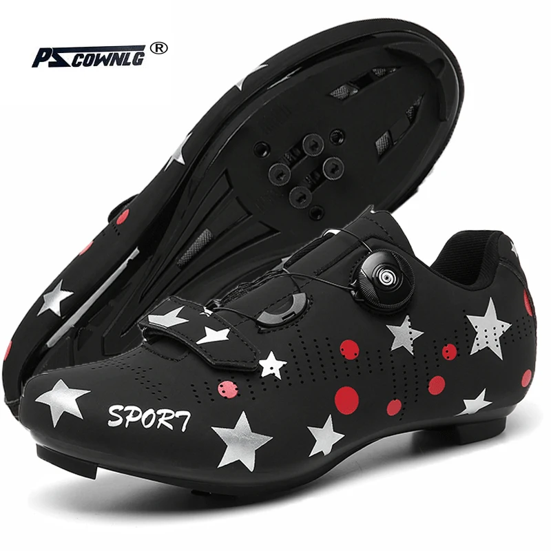 

Mtb Cycling Shoes With Cleats Mountain Bike Footwear Men Female Cycling Shoe Man Triathlon Outdoor Sports Route Riding Boots New