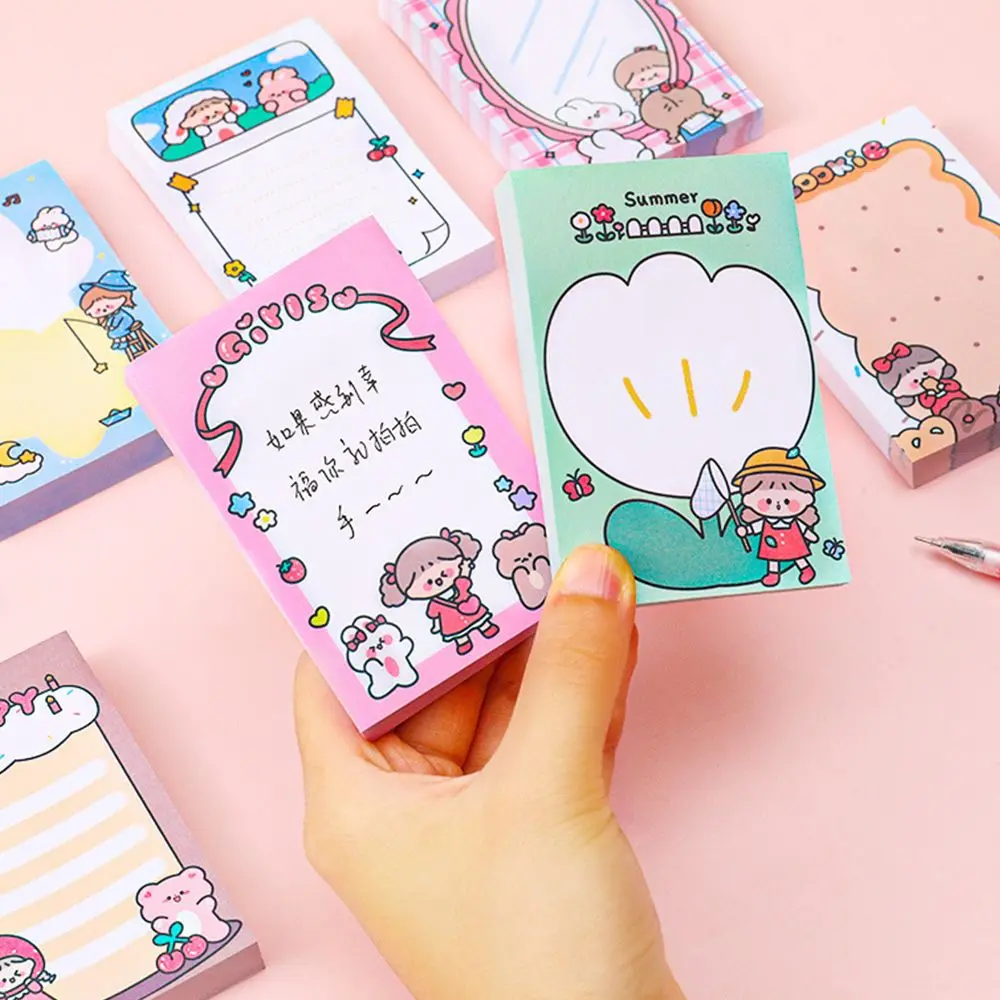 

Writing Pads Scrapbook Stationery Notepad Paper Cartoon Girl Memo Pads Kawaii Message Notes Decorative Note Paper