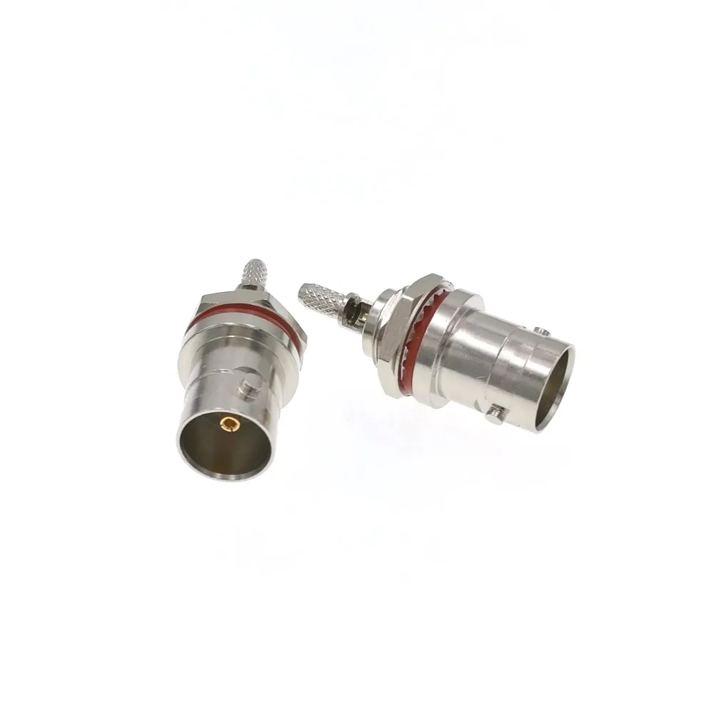 10pcs BNC Jack Female Bulkhead O-ring Crimp RG179 RG316 RG174 Cable RF Connector 75ohm | Обустройство дома