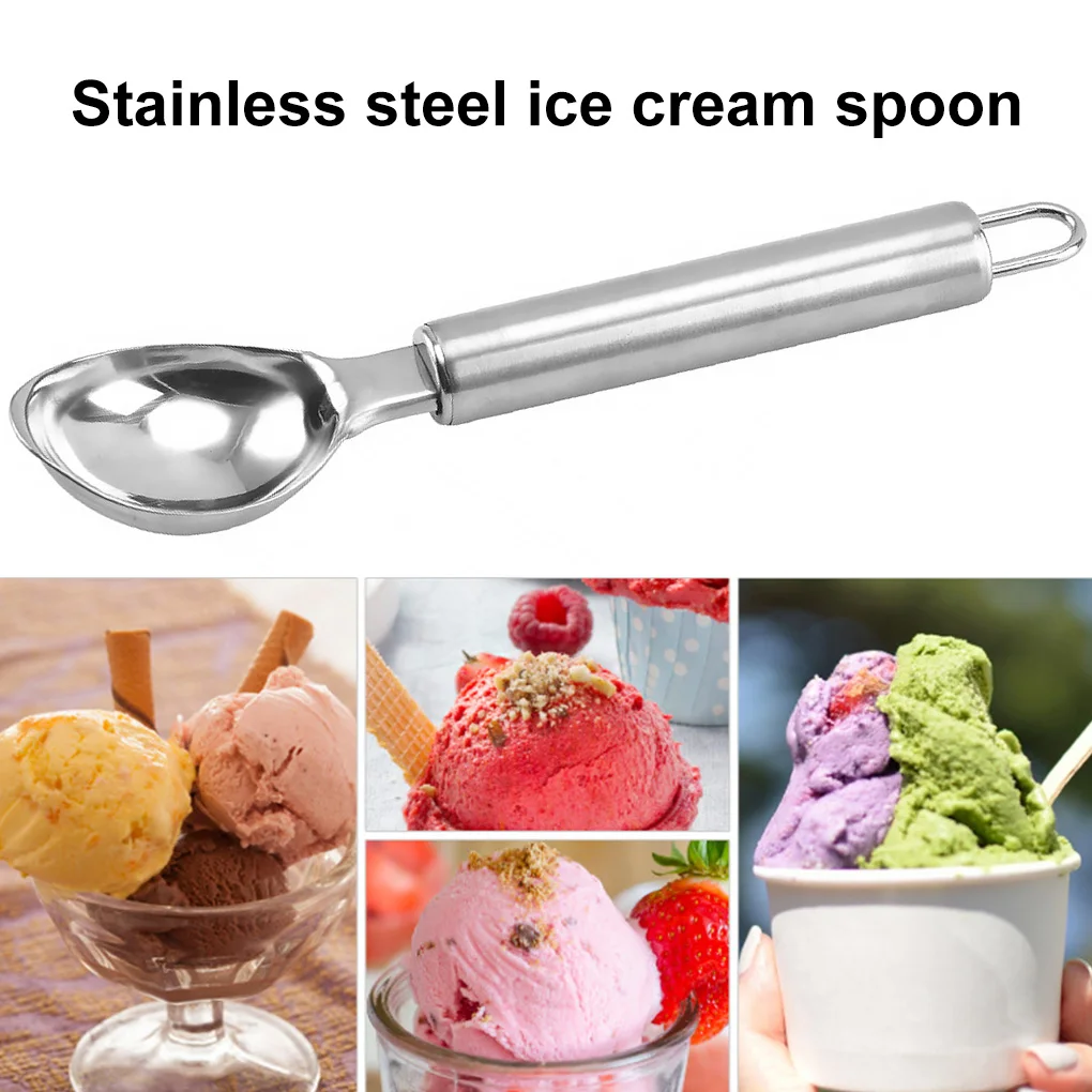 Ложка для мороженого из нержавеющей стали кухонный креативный прибор с круглой