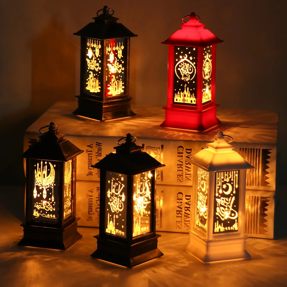 

Ramadan Lantern Lamp EID Mubarak LED Lights Ornaments Muslim Party Hanging Decor
