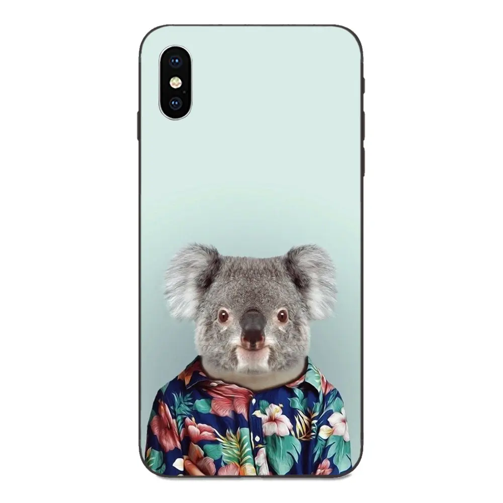 For Huawei Honor 5A 6A 6C 7A 7C 7X 8 8A 8C 8X 9 9X 10 10i 20 Lite Pro Soft Cell Phone Cases Gel Animal Cute Koala Art Collage | Мобильные