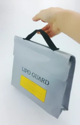 

Model airplane lithium battery explosion-proof bag, battery fire-retardant safety bag, gray 185*75*60MM explosion-proof bag