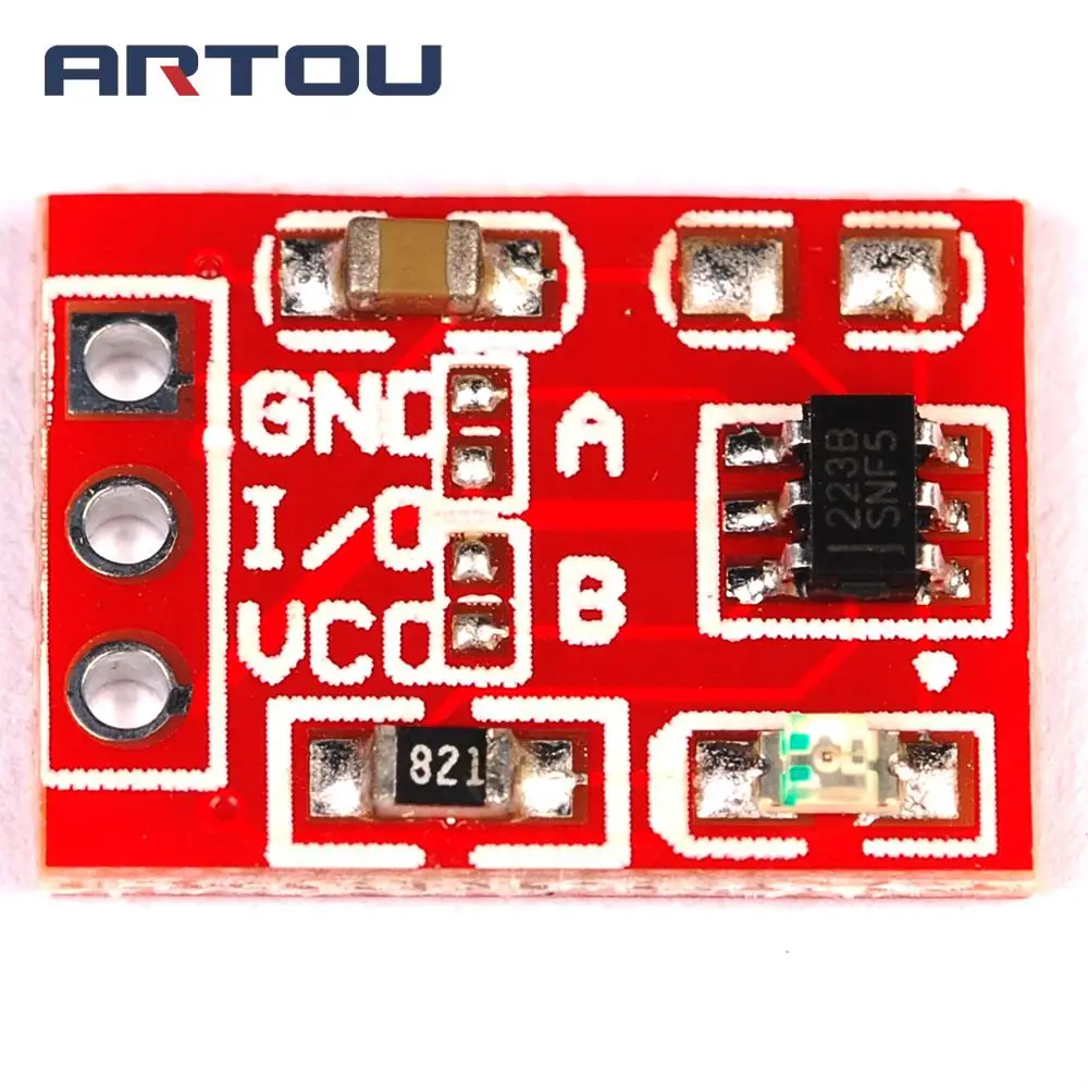 Сенсорный модуль переключателя TTP223 сенсорная кнопка самоблокирующиеся/не