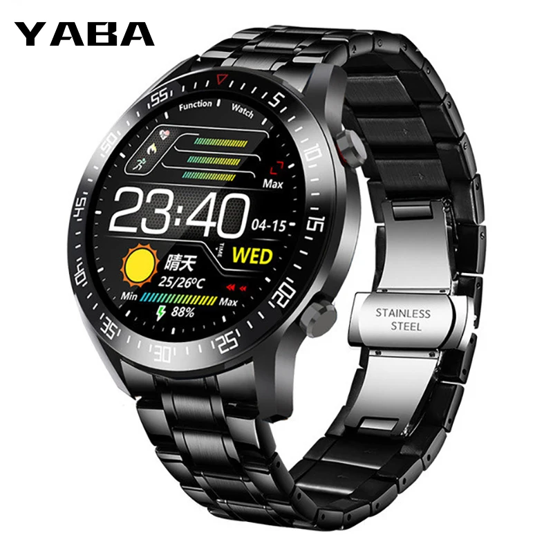 

YABA Smart Watch Men's Heart Rate and Blood Pressure Information Reminder Sports Waterproof Smart Watch for Android IOS Phones