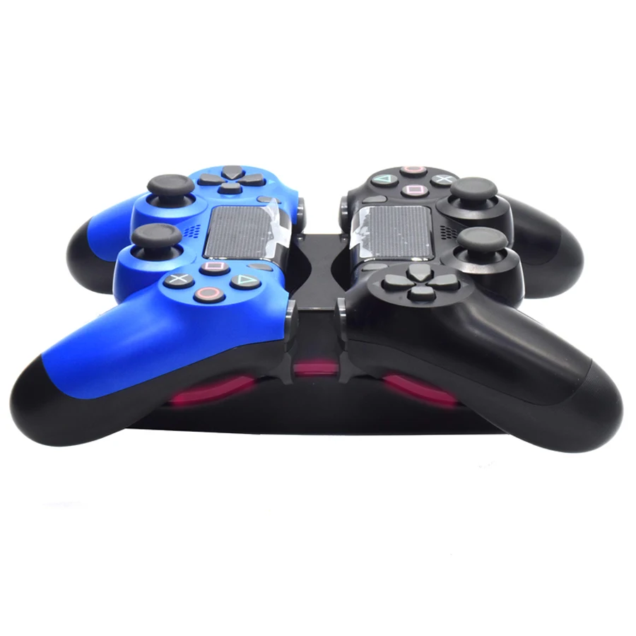 Двойной контроллер PS4 светодиодное быстрое зарядное устройство 2 джойстика