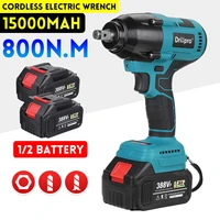 drillpro torque 800n m brushless cordless electric impact wrench 12 inch wrench car truck repair tool for makita 18v battery
