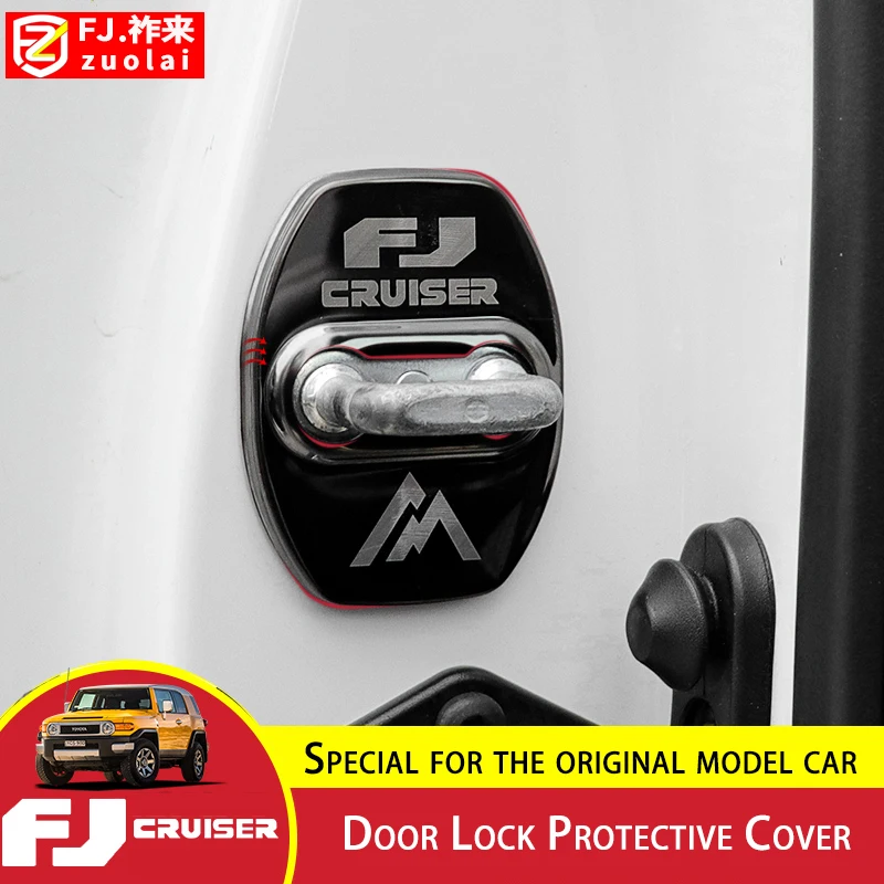 

3 Pieces For Toyota FJ Cruiser Door Lock Protective Cover FJ Cruiser Tailgate Protection Limiting Stopper Solve Abnormal Noise