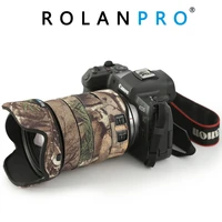 rolanpro lens camouflage coat rain cover for canon rf 24 105mm f4l is usm lens sleeve guns case lens clothing