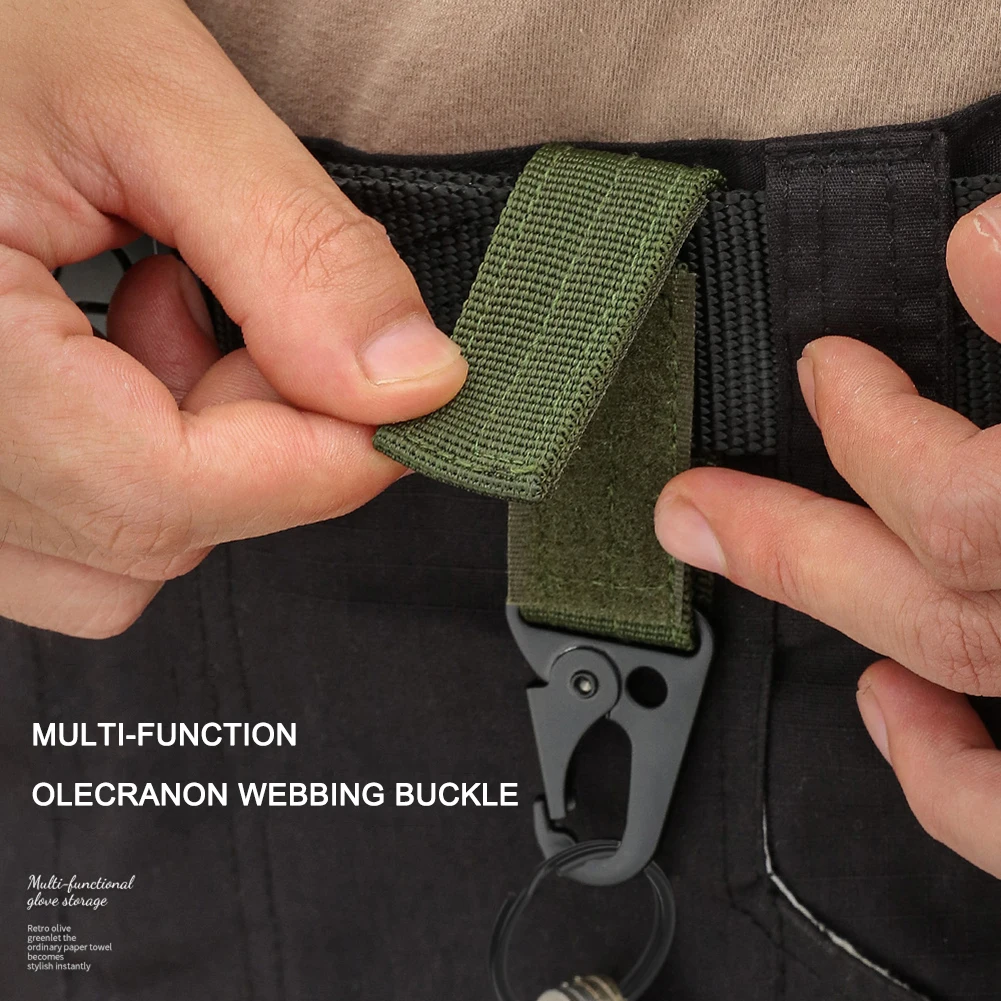 

2/4pcs Belt Safety Clip Hook Fixed Buckle EDC Belt Backpack Molle Waist Fastener Hook Buckles Outdoor Hunting Survival Carabiner