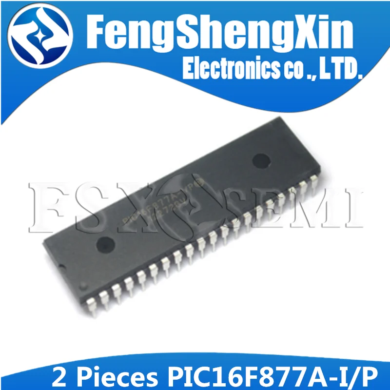 2 шт./лот PIC16F877A I/P DIP40 DIP 16F877A 40 флэш Микроконтроллеры|microcontroller pic16f877|microcontroller pic16f877alot