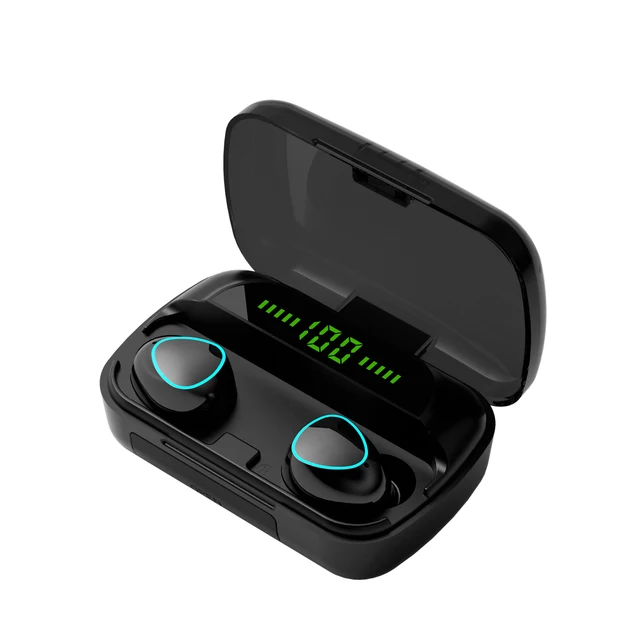 Наушники-вкладыши TWS Bluetooth 5,1 наушники зарядным устройством Беспроводной наушники 9D стерео спортивные Водонепроницаемый гарнитуры С микрофоном | Электроника | АлиЭкспресс