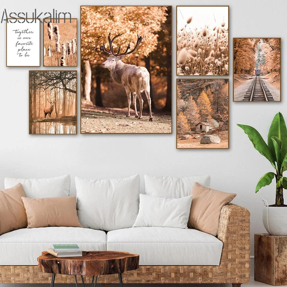 

Картина на холсте с изображением кленового леса