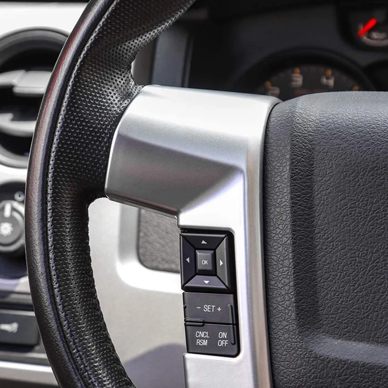 

2 PCS Car Steering Wheel Trim Cover Frame Decorative Sticker Interior Accessories for Ford F150 SVT Raptor 2009-2014
