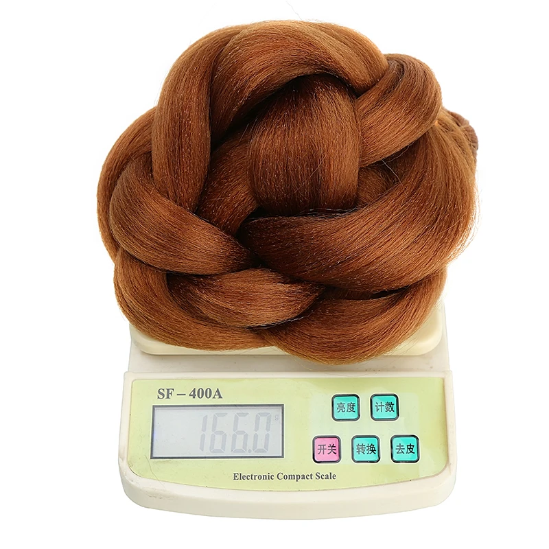 Natifah Jumbo Braiding Hair 165g 41 Inch Kanekalon For Afro Extensions Braids Wholesale Synthetic Fake Bug Grey Color |