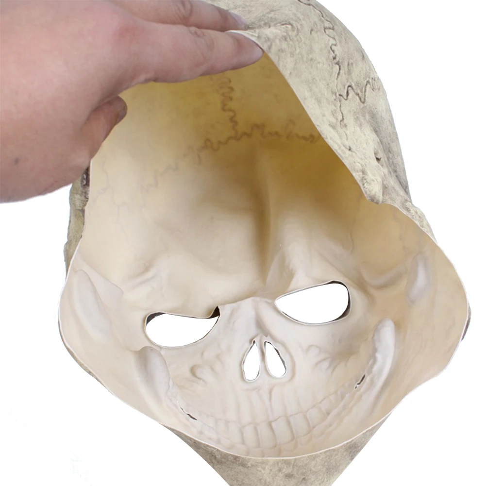 Haunted Horror Cosplay Easy Clean Non Toxic Decorative Festive Universal Props Headgear Party Skull Mask Halloween Latex | Дом и сад