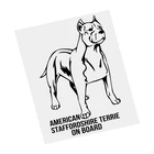 наклейки на авто Американский стаффордширский терьер Собака наклейка черная виниловая наклейка водостойкая мотоциклетная наклейка на бампер прозрачный фон