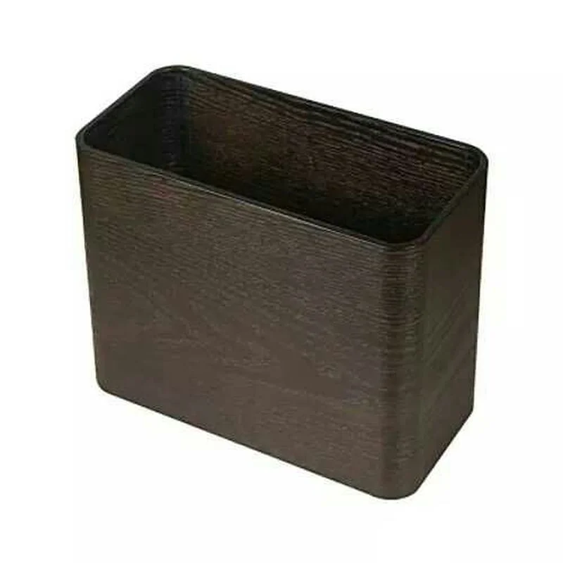 Modern Wood Trash Can Nordic Simple Rectangle Cover Black Trash Can Deodorant Recycle Bote De Basura Kitchen Accessories EI50LJ enlarge