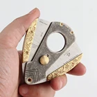 GALINER роскошный Гильотинный Резак для сигар нож для нарезки Новые портативные резные ножницы Карманный металлический нож для резки табака сигар