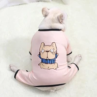 spring summer dog pajamas comfortable and stretchy air conditioning clothes bulldog clothes