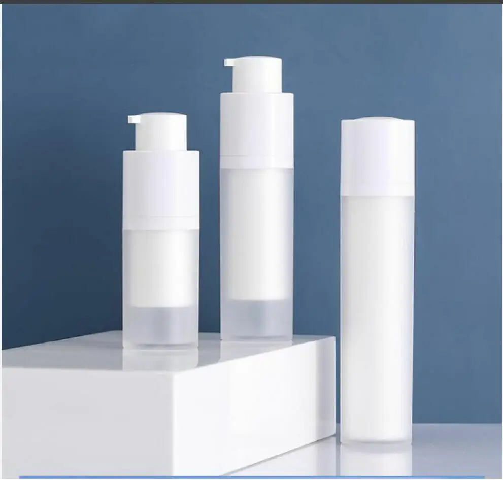 50ml frosted rotate airless bottle with white pump UV essence lotion/emulsion/serum/foundation skincare cosmetic packing | Красота и