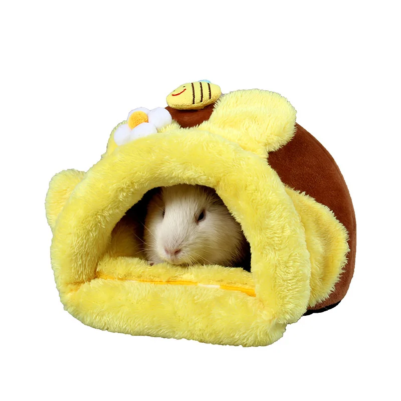 

Hamster Nest Small Pet Nest Bee Pot Guinea Pig Sleeping Squirrel Rabbit Semi-closed Multi-purpose Winter Warm And Cold Shelter