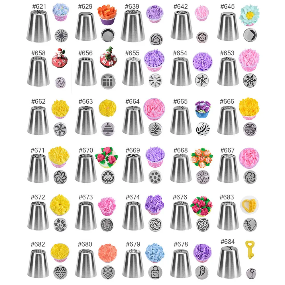 1 шт. рождественские аксессуары для выпечки обледенения Кондитерские сопла из