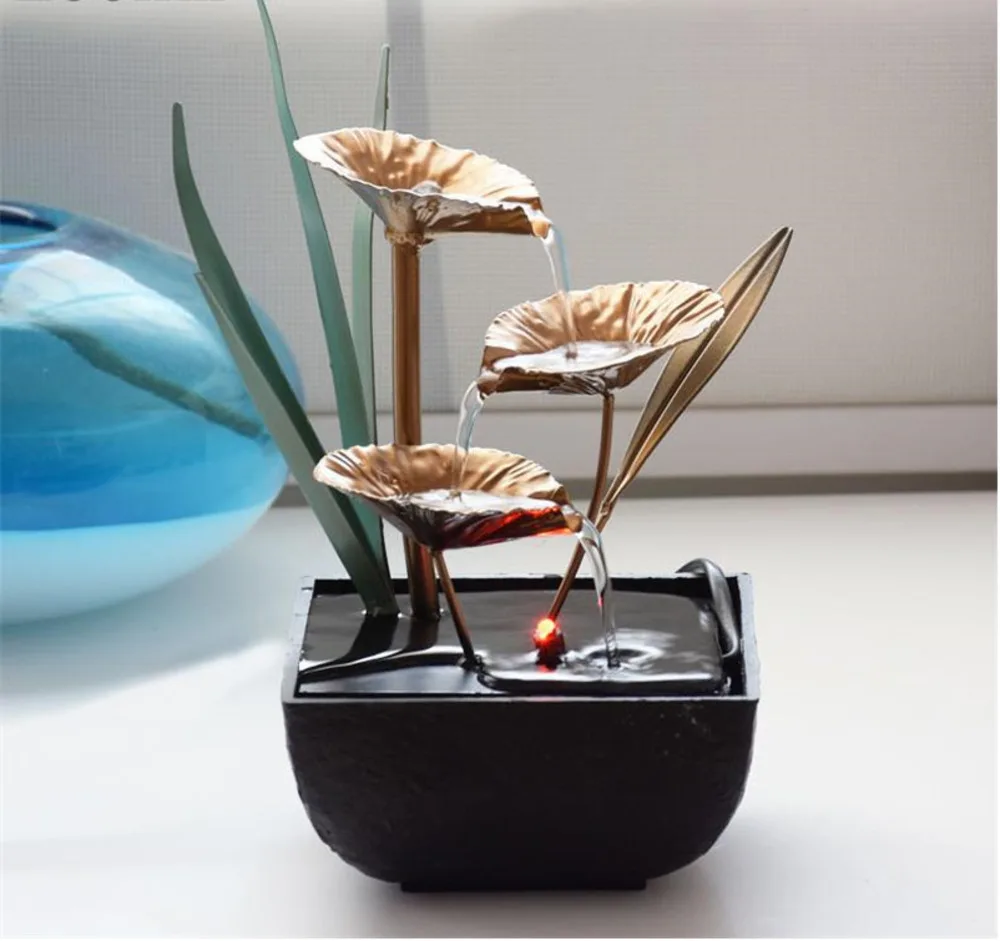 Небольшие источники воды дома Украшение колеса Feng Shui источник из декор для