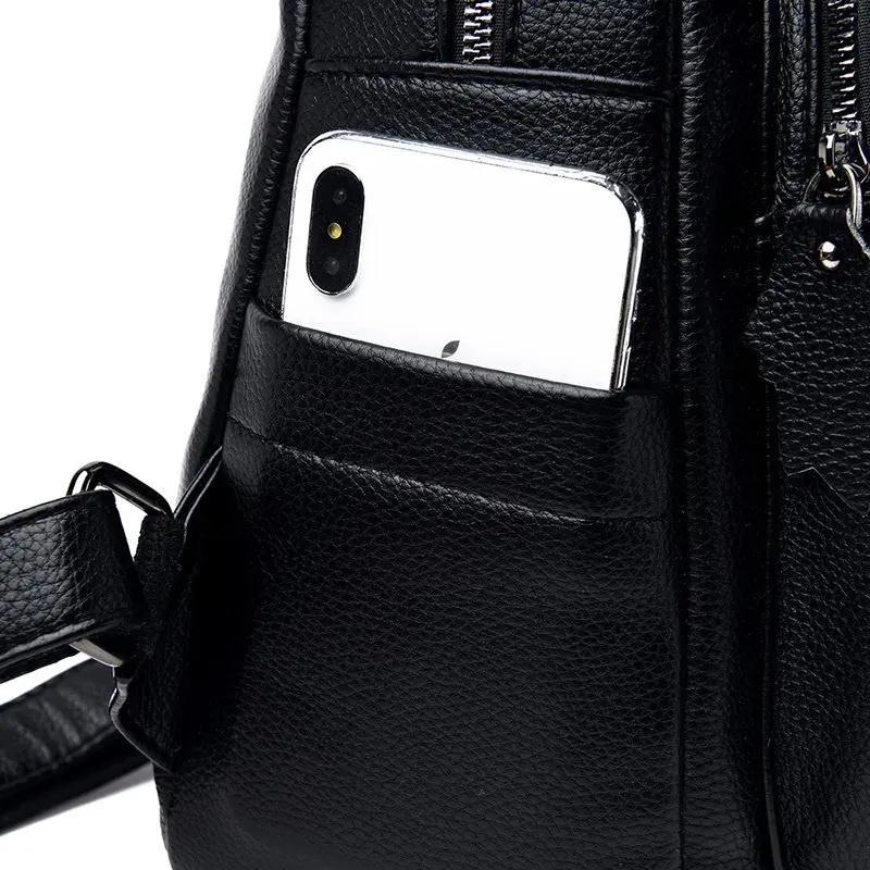 

Girls' cute black Backpack for teenagers fashion designer waterproof Hiking Backpacks Female youth Portable urban back pack 2020