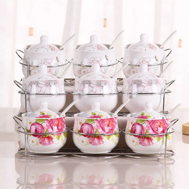 Керамическая банка для приправ Европейская кухня Бытовая коробка набор