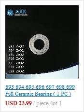 698 Гибридный керамический подшипник 8*19*6 мм ABEC-1(1 шт.) промышленный мотор шпинделя 698HC гибриды Si3N4 шариковые подшипники 3NC 698RS