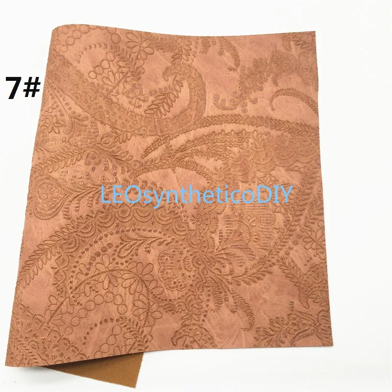 1 шт. 21x29см синтетический Letaher тисненые цветы из искусственной кожи для