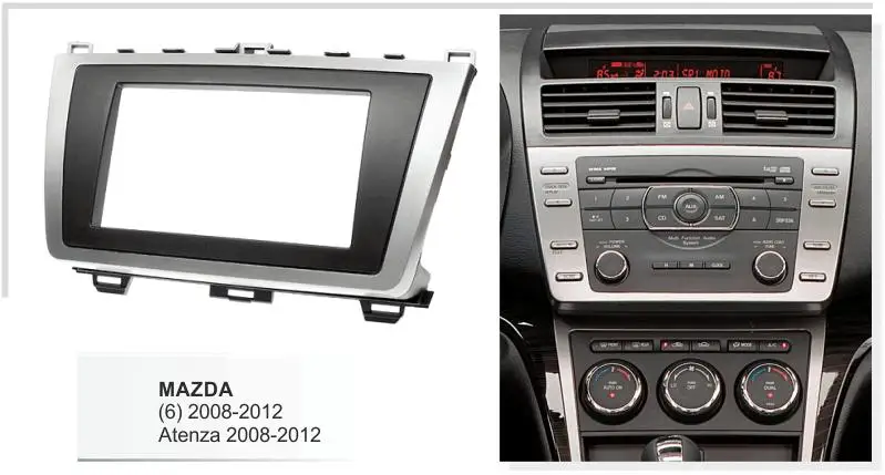 Двойной Din Автомобильный Радио Стерео тире монтажный комплект для Mazda 6 Atenza 2008-2012