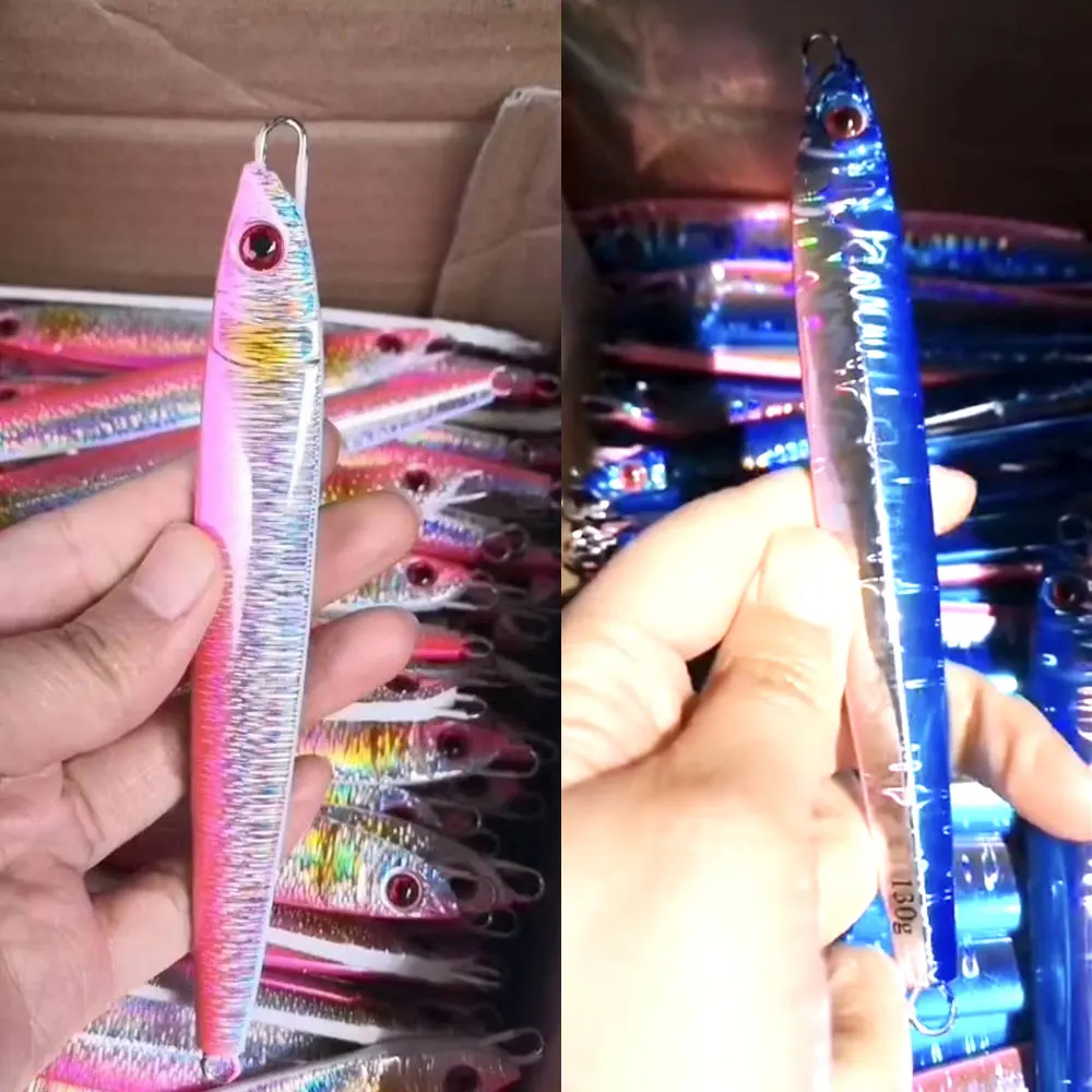 Как быстрые джиггинсы 130 г люминесцентный джиггинг светящиеся скорость падения