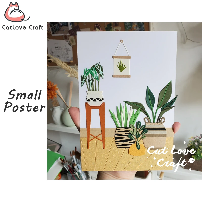 Плакат Catlove металлические штампы форма для скрапбукинга трафаретов изготовления