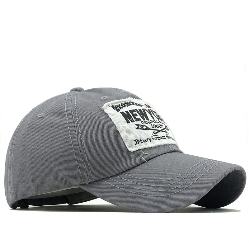 Хлопковая бейсболка с нашивками и буквенным принтом Мужская сетчатая женская