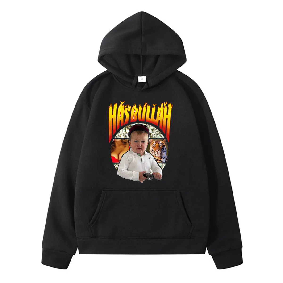 

Новинка 2021, лидер продаж, русский блоггер Hasbulla Magomedov с принтом, зимний Свободный Мужской блоггер с капюшоном в стиле хип-хоп