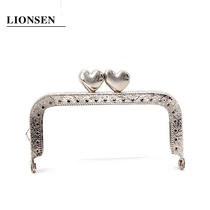 LIONSEN 8 5 см квадратная фоторамка в форме сердца для сумки-клатча поцелуй на монетку