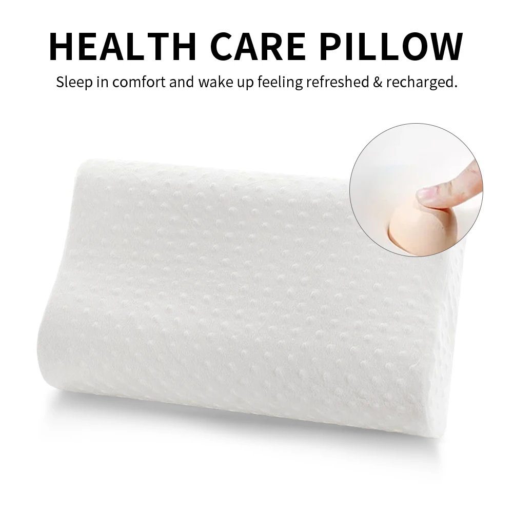 junejour Memory Foam Pillow Orthopedic Latex Neck Cervical Health Care Slow Rebound Massager 3 Colors Hot | Дом и сад